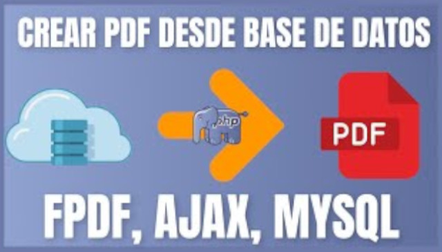 Crear PDF desde BASE DE DATOS usando FPDF, Crear los reportes desde tu sitio web